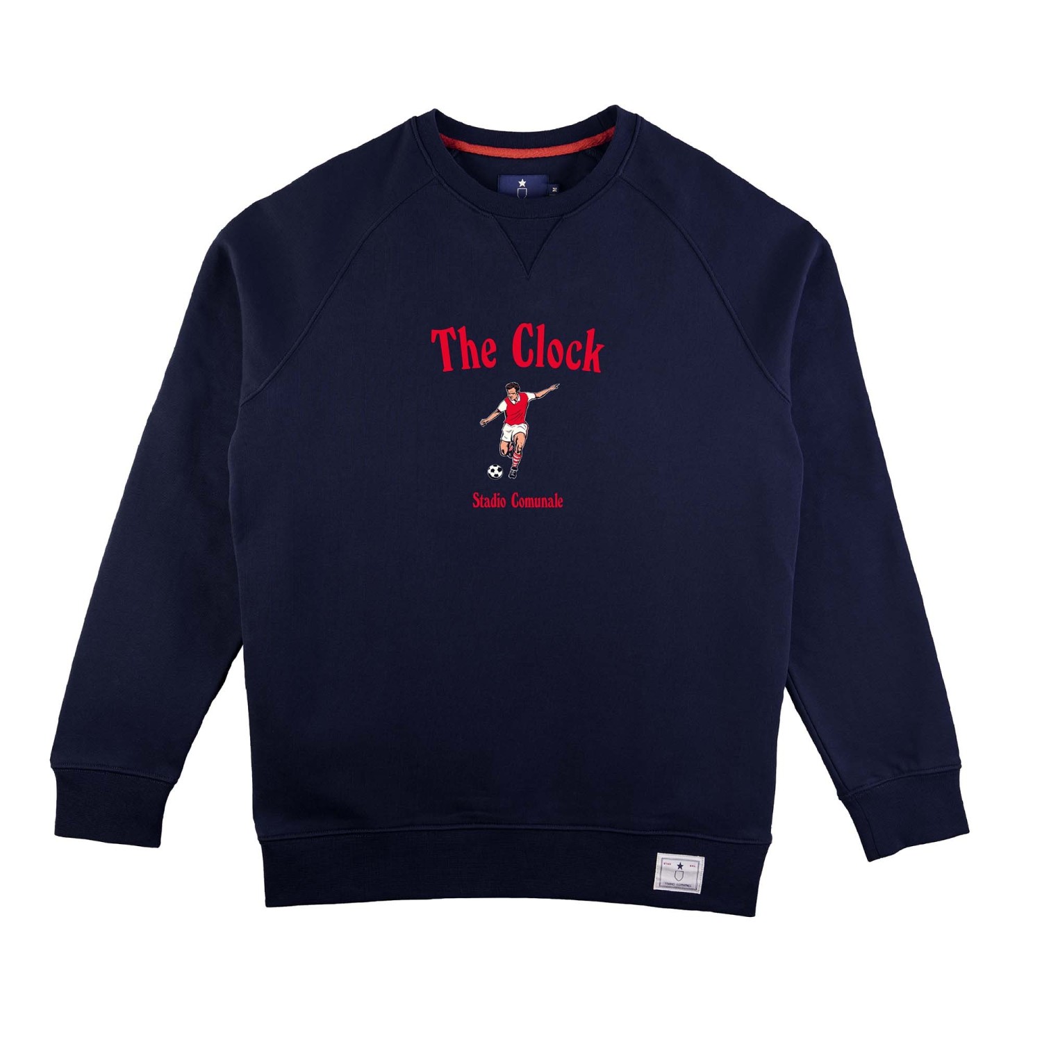 Classic Football Sweatshirt The Clock in navy blue for Gunners.