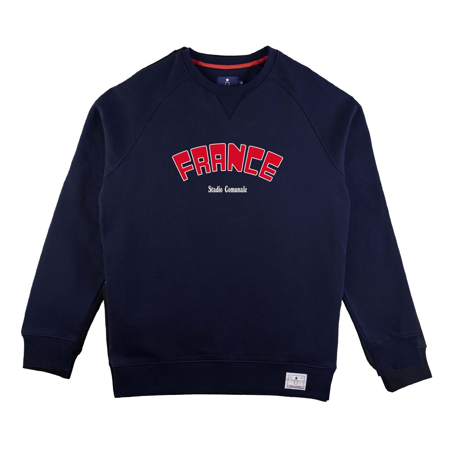 Sweatshirt France 72 in navy blue, white and red.