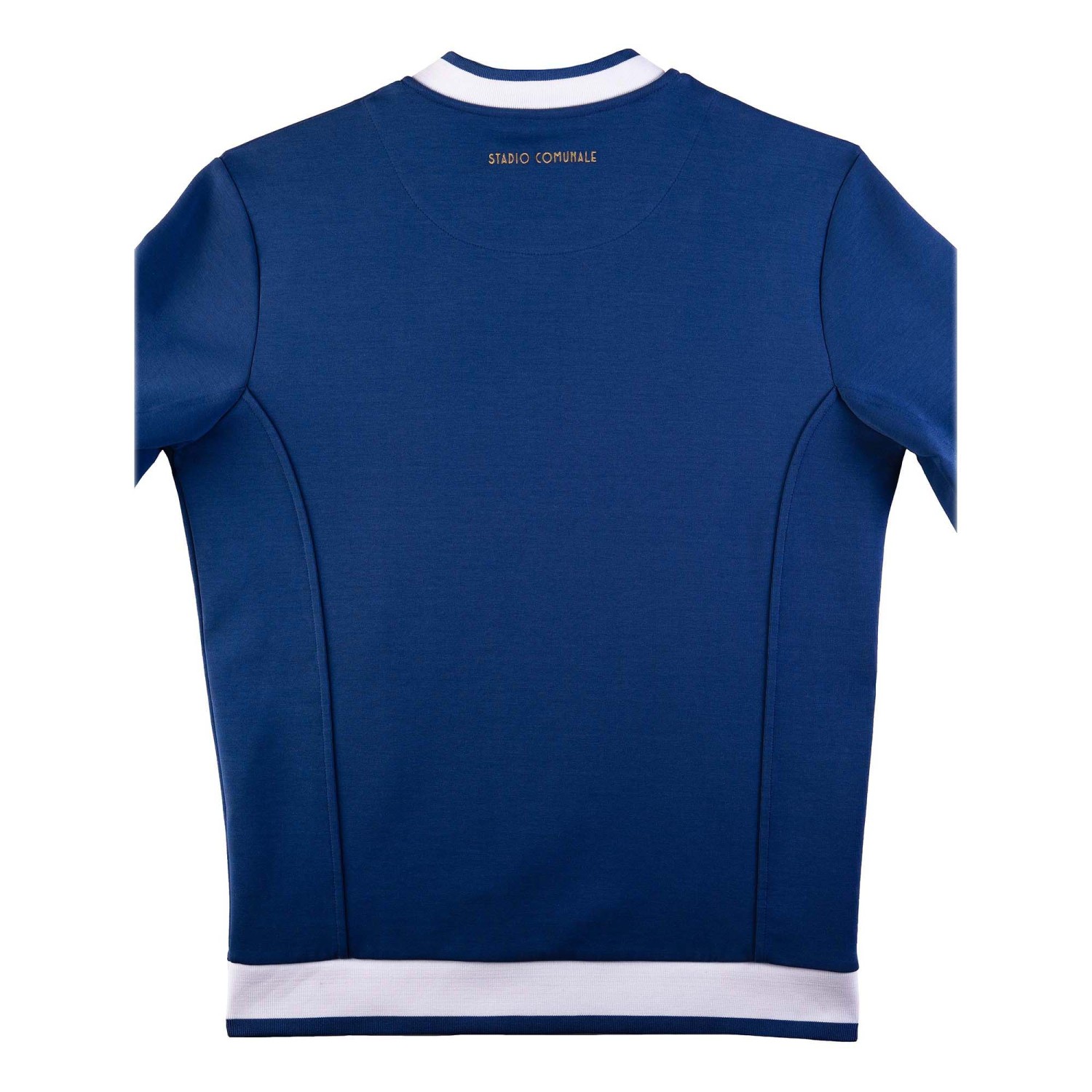 Back of Track Jacket in Royal blue for Chelsea soccer fans.