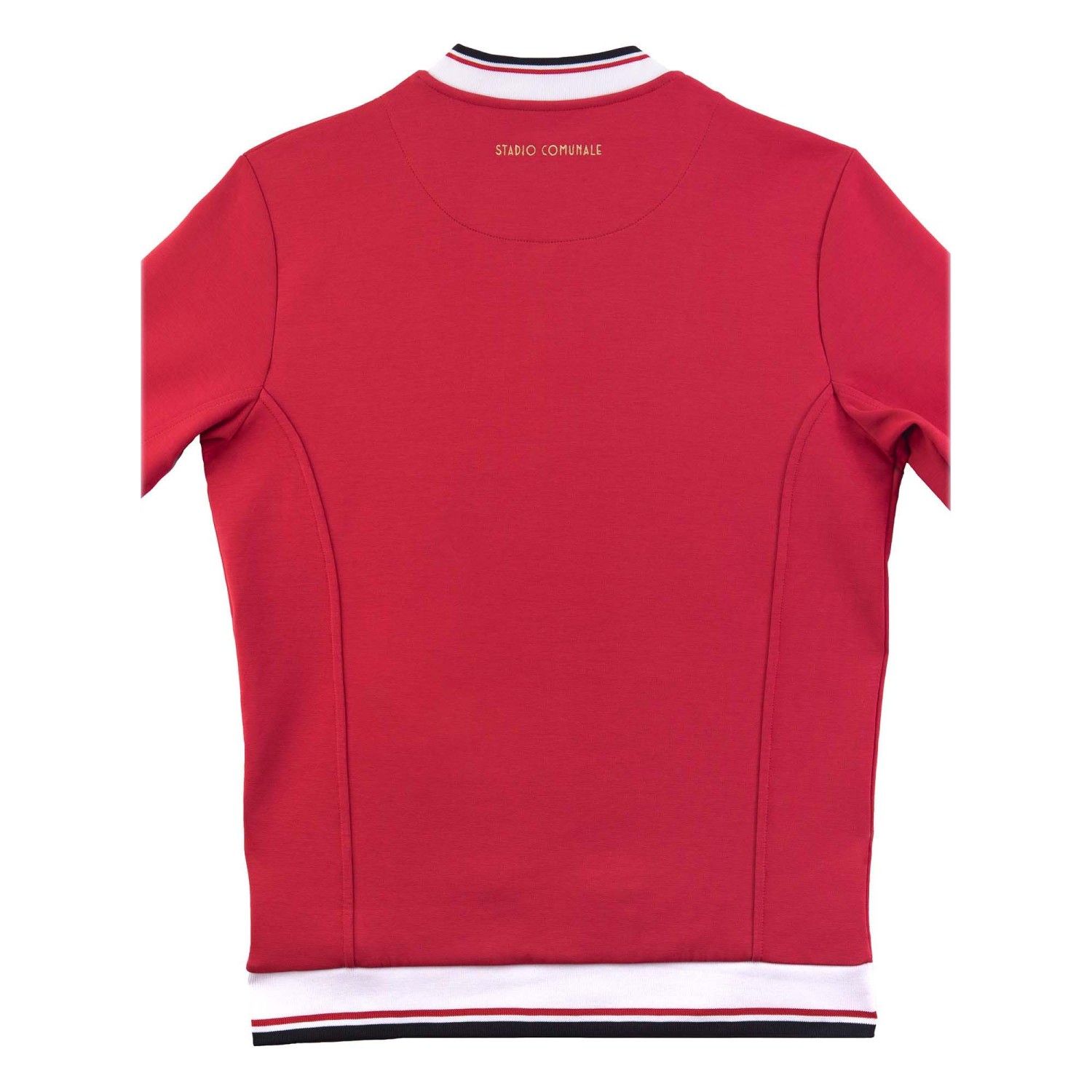 Back of Track Jacket in red color for Red Devils.