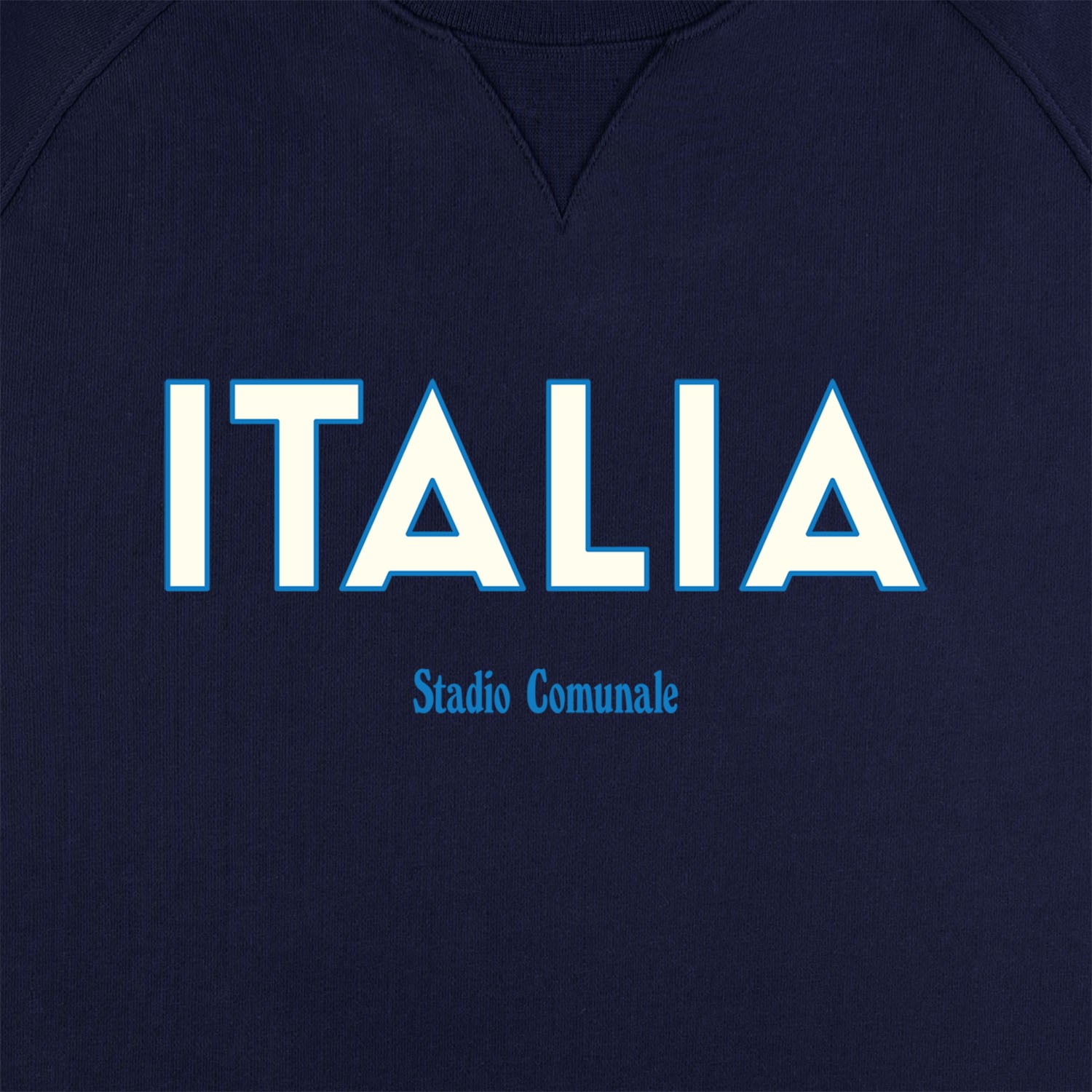 Sweatshirt Italia 82 in navy blue and white.