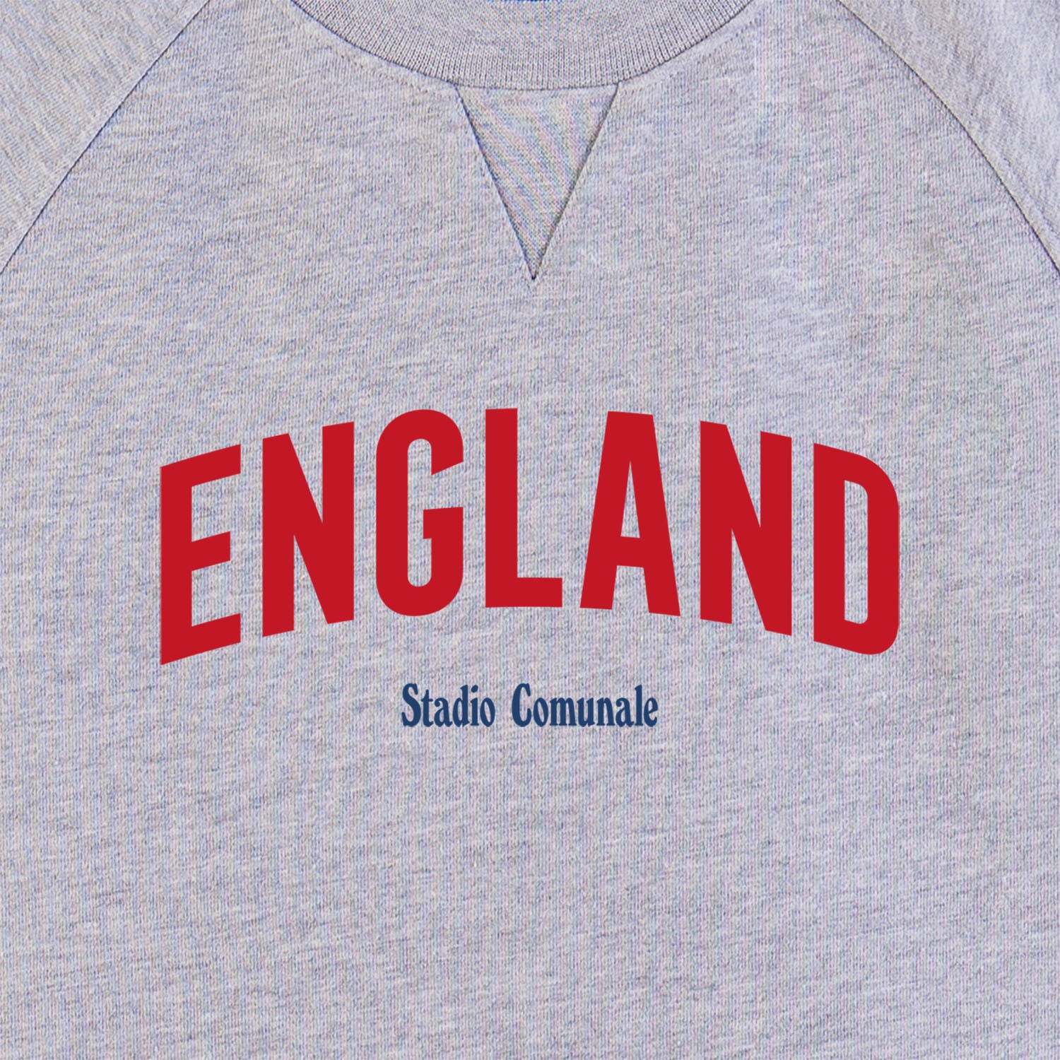 Sweatshirt England 82 in heather grey and red.