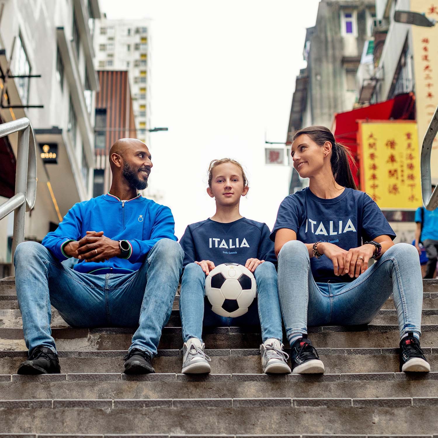 Italy team sweatshirt, jacket and t-shirt