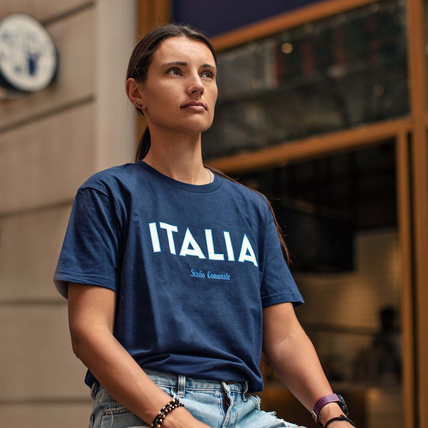 Slim fit Italy soccer team T-shirt