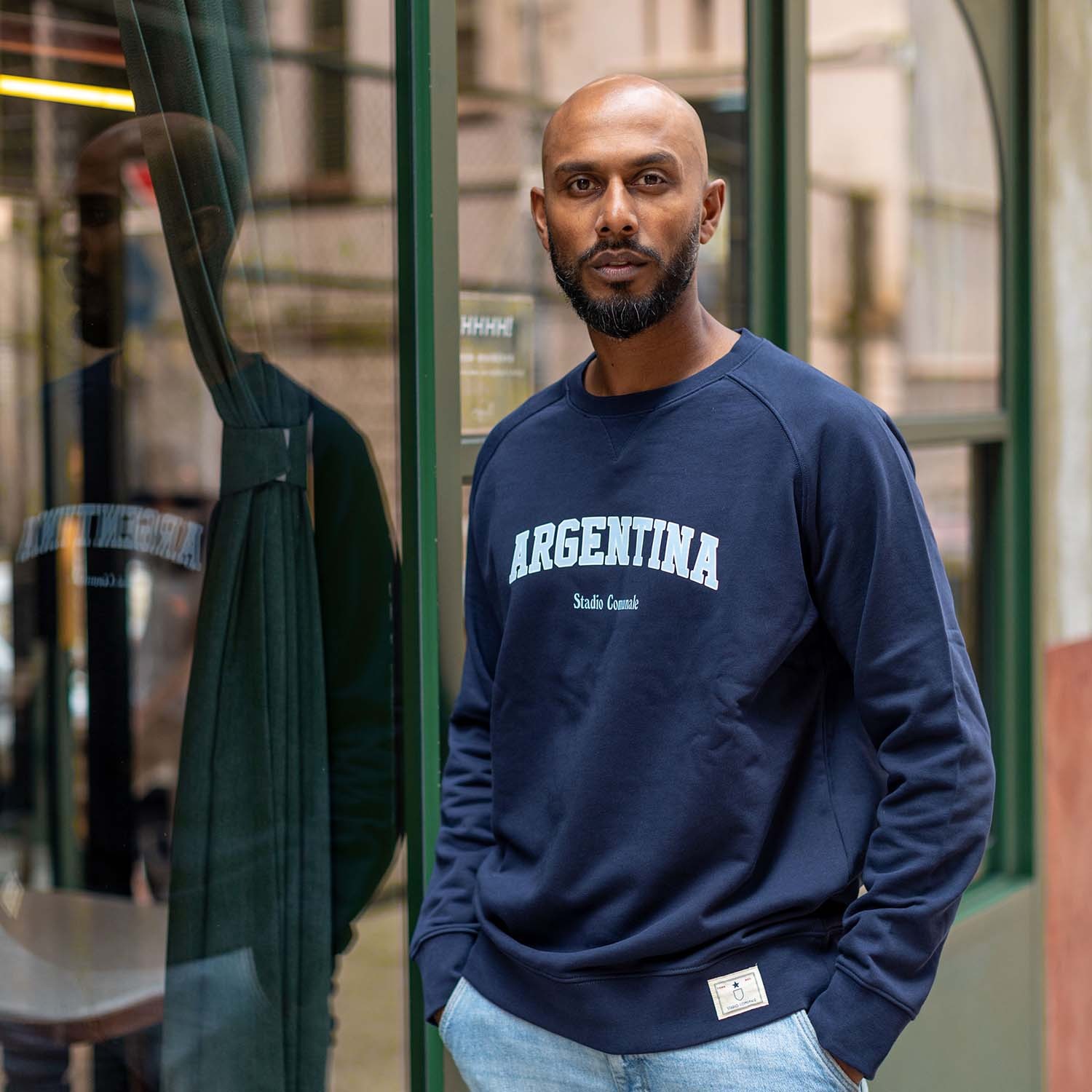 Sweatshirt Argentina soccer team in blue.