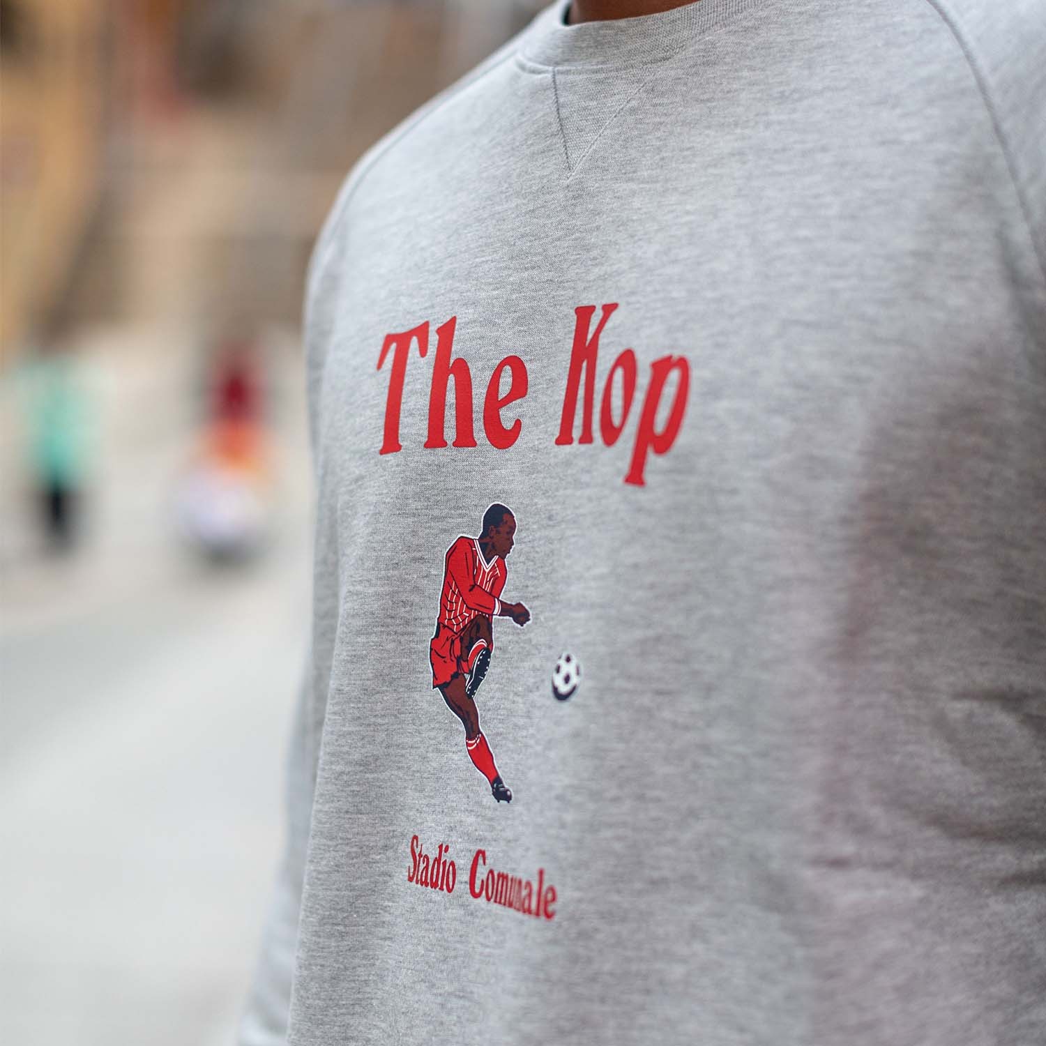 Liverpool, The Kop in red print